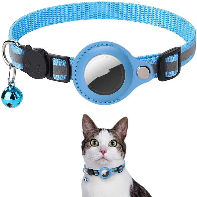 Secure Track™ Reflective AirTag Pet Collar – Never Lose Your Pet Again”