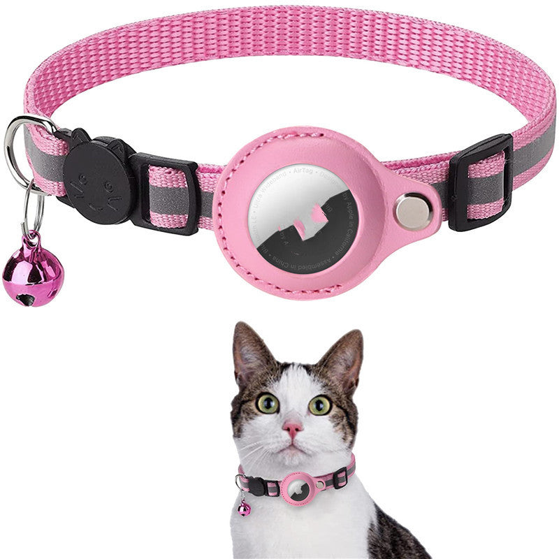Secure Track™ Reflective AirTag Pet Collar – Never Lose Your Pet Again”