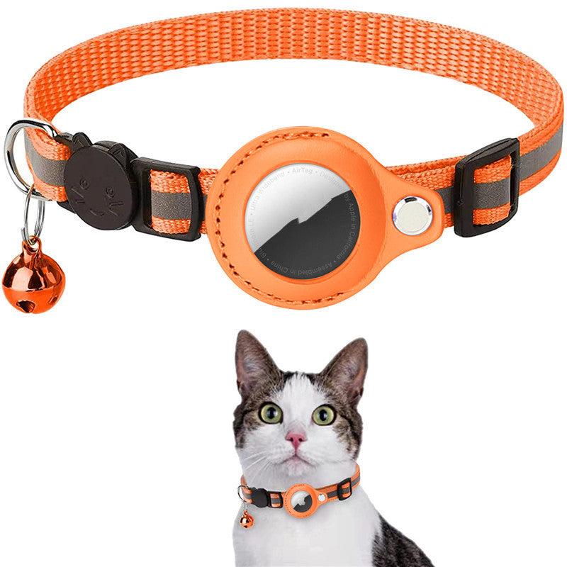 Secure Track™ Reflective AirTag Pet Collar – Never Lose Your Pet Again”