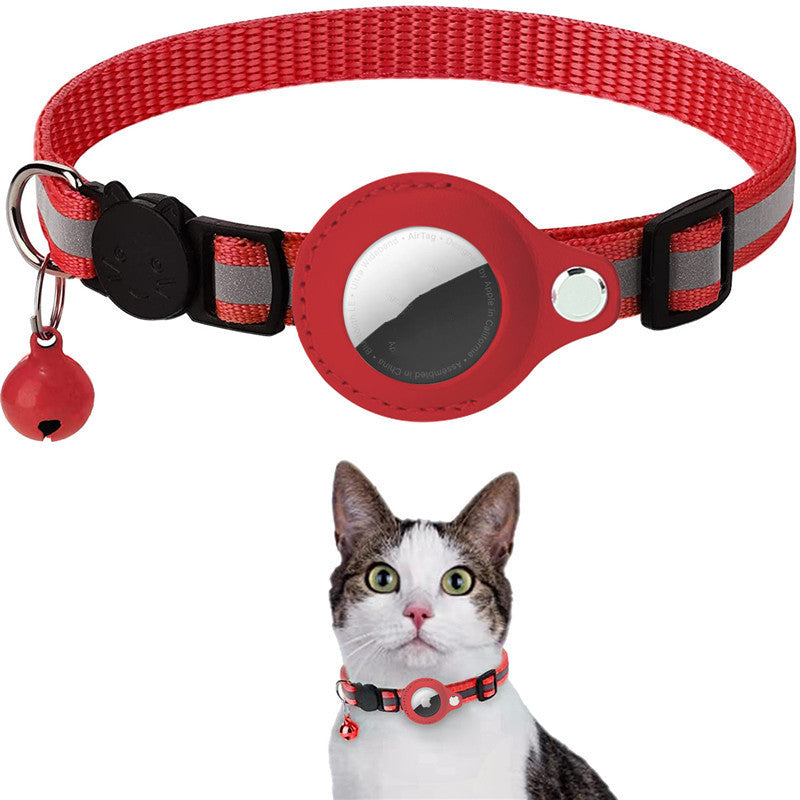 Secure Track™ Reflective AirTag Pet Collar – Never Lose Your Pet Again”