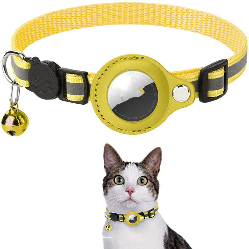 Secure Track™ Reflective AirTag Pet Collar – Never Lose Your Pet Again”