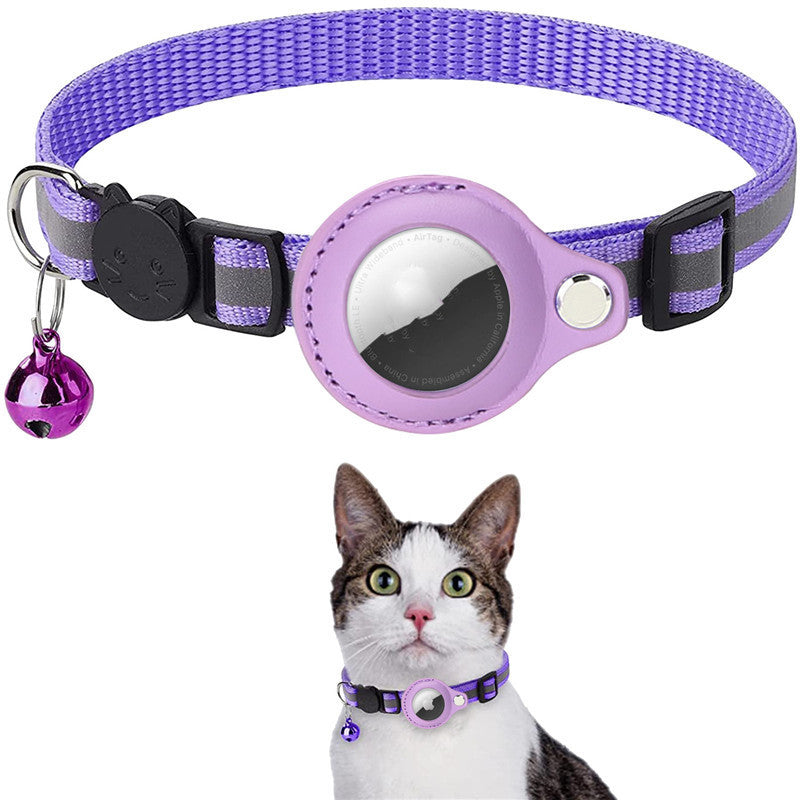 Secure Track™ Reflective AirTag Pet Collar – Never Lose Your Pet Again”